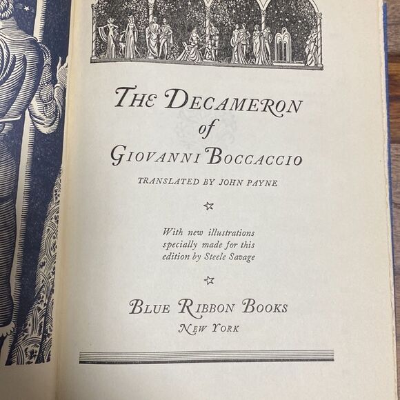 The Decameron of Boccaccio Illustrated Book 1931 Copyright - Picture 12 of 13